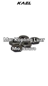Mur Kopling Luar Yamaha Mio & Nouvo CVT M10 x 1.00 Drat Halus Kunci 24 Nut