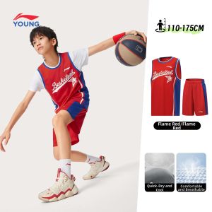 LI-NING KIDS | Quick Drying Breathable Competition Summer Sportswear