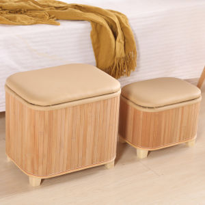 Multifunctional Footstool Shoe Bench Toy Storage Ottoman