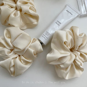 French Satin Hair Ties & Milk White Hair Accessories: A Fresh Out New Fashion