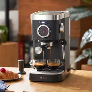 Donlim Coffee Machine DL-6400 Italian Style Temperature Visible full Automatic Semi-Automatic Household Small Milk Frother