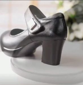 Women's Leather Work Shoes: Black Professional & Comfortable Office Footwear