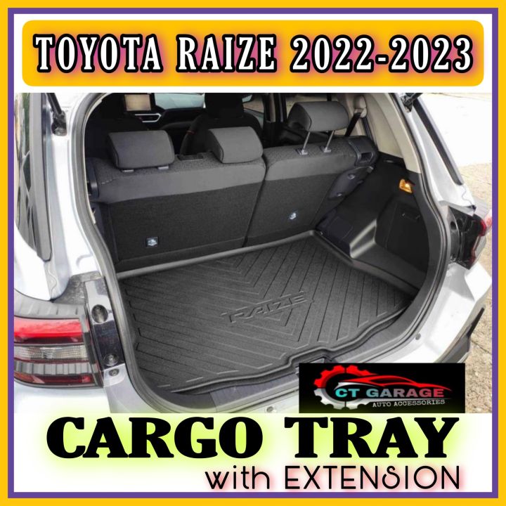 TOYOTA RAIZE 2022-2023 CARGO TRAY/TRUNK TRAY (fully extended) | Lazada PH