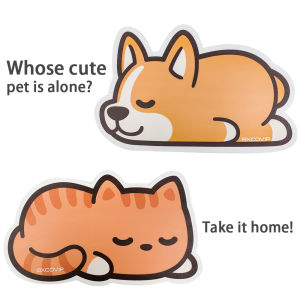 excovip mouse pad anime comfort waterproof  Cute leather desktop computer Laptop Office study dorm girl desk mat puppy cat gift