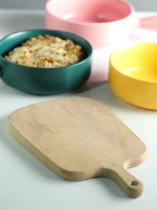 1PC Ceramic Handle Bowl Round Rice Bowl Breakfast Bowl Tableware Nordic Style Kitchen Utensils Home Soup with Handle