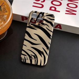 Zebra Print with Teal Accent For iPhone 17 16 15 14 13 Pro Max Air 17e Hard tpu Bumper Cover Coque Case Blank