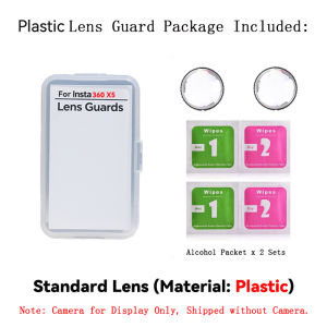 For Insta360 X5 Panoramic Action Camera Protector Sleeve Cover Lens Cap PC Lens Guard for Insta 360 X5 Anti-scratch Accessories