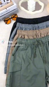 2260 URBAN PIPE 4 Pocket Cargo Shorts For Men Knee-Above Buttons Drawstring Short