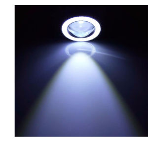 2PCS Projector COB LED Car Fog Light 2.5" 3.0" 3.5" 64mm 76mm 89mm 6500K Halo Angel Eyes Rings DRL Auto White 12V Fog Lamp LED