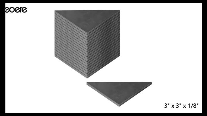 20 PCS Steel Plate Gussets 3" x 3" x 1/8" Weld On Triangle Gusset Base, 11 Gauge
