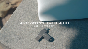 Lexar JumpDrive Dual Drive D400 32GB/64GB/128GB/256GB USB 3.1 Type-C Metal Housing Flash Drive