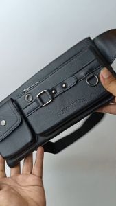 POLOZADA | Tas Selempang Pria Kulit Sintetis Premium | Waistbag Pria Polozada | Tas Pria Exclusive