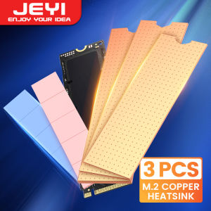 JEYI Copper M.2 Heatsink NVMe 2280 SSD Copper Cooler Solid State Disk Radiator with Thermal Silicone Pad for Laptop Desktop