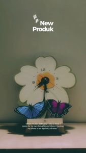 HIASAN JAM DINDING: Jam Dinding Ukir Bunga Matahari