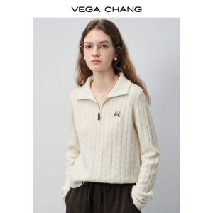 VEGA CHANG | Áo Sweater 100% Len cho Phụ Nữ