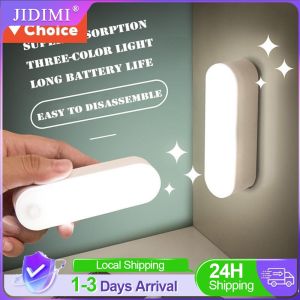 JIDIMI LED LED Induction Light Motion Sensor Makeup Mirror Light Night Light Rechargeable Touch Control Eye Protection Wall Lamp for Selfie Wardrobe Bathroom Lighting