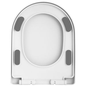 SUNINLIFE | Home Universal Slow-Closing Toilet Seat Cover Thick Cushion Ring