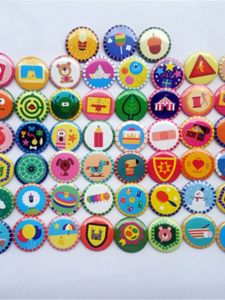 Archie Children Garden Badge Hi Dodge Toy Children Kids Brooch One Two Three Season Collection Tinplate Badge