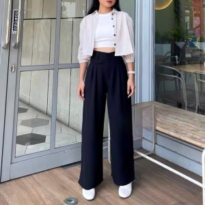 CELANA ORO PANTS HIGHWAIST PANJANG KERJA WANITA STANDAR SMLXL JUMBO KULOT KOREAN YEONA TERBARU