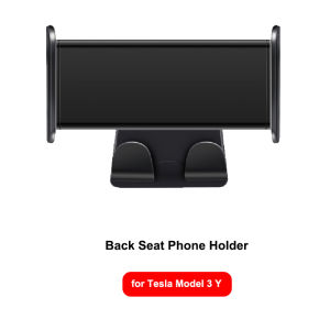 For Tesla Model 3 Model Y Back Seat Phone Holder with 2hooks 360° Rotate Stand Auto Headrest Bracket For Tablet PC Mobile Phone