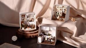 Bộ Đồ Chơi Nhà Búp Bê Gỗ Mini Tự Làm Có Đèn LED Kèm Đồ Nội Thất Dùng Trang Trí Phòng Dành Cho Cả Nam Và Nữ Từ 14 Tuổi Trở Lên Quà Tặng Trang Trí Phòng Ngủ.