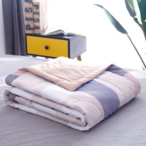Washable Pure Cotton Thickened Air Conditioner Quilt Summer Cool Quilt Student Dormitory Four Seasons Universal Warmth Storage