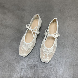 Insoles Height Increasing Womens Shoe Lace Ballet Flats