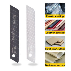 ZEO 10Pcs 75# SK5 Steel Cutter Blade Set 18*105mm With Portable Box