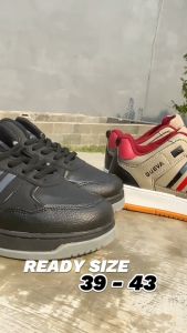 GUEVA - Sepatu Sneaker Pria 057 | Sepatu Keren Cowo Casual Anti Slip Anti Licin Bisa COD