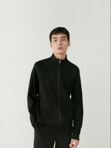 ICICLE | Circle Pattern Stand Collar Mens Jacket