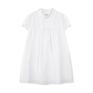 MUCMUKN | Cooling Lyocell Linen Dress Doll Collar Puff Sleeves