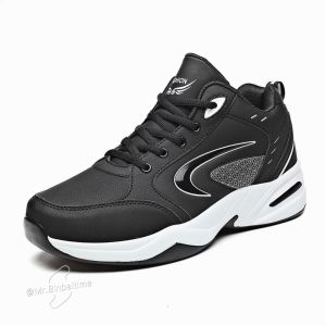 ALVIN Korean Fashion Sneakers rubber shoes for men For Men Low Cut Thick Sole Casual Shoes Anti-Slip Wear-Resistant Flat Shoes#8946