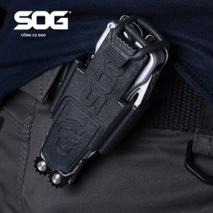 Vỏ Bọc Đai Nylon Bền SOG Cho Giá Đỡ Kìm EDC Nhỏ Gọn Đa Dụng Cụ Với Khóa Bấm An Toàn Và Kẹp Lưng Dụng Cụ Ngoài Trời