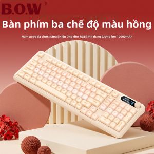 B.O.W | Wireless Bluetooth Keyboard and Mouse Set Female Office