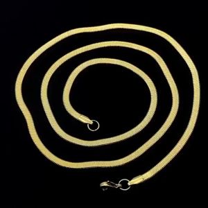 Kalung Titanium Emas Anti Karat & Luntur untuk Pria & Wanita