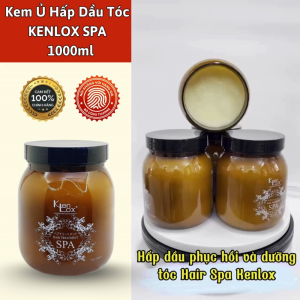 Kem Ủ Hấp Dầu Tóc KenLox SPA - 1000ml làm cho mái tóc trở nên bóng mượt và mềm mượt giữ ẩm.