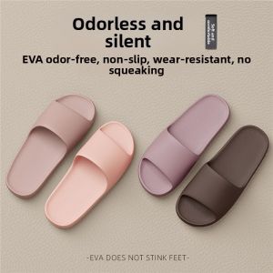 MONLEYTA | Silent Anti-Slip Odor-Resistant EVA Womens Summer Indoor Home Bathroom Bath Slippers Comfortable Lightweight Slip-On Sandals