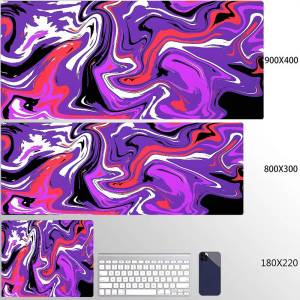 Bandai | Computer Mouse Pad Strata Liquid Gaming Accessory Mousepad Black White Large Desk Mat Gamer Rubber XXL 50x100 Mause Carpet Run