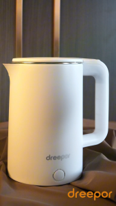 Dreepor 2L Capacity Electric Kettle Electric Heater Stainless Steel Material Easy Use Fast Boiling Anti-dry Protection