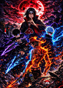 Bandai | Bộ Tranh Sơn Dầu Nhân Vật Anime Dragon Ball One Piece - Tranh Tô Màu Theo Số Để Trang Trí Nhà Cửa Không Khung - Tranh Nghệ Thuật Phòng Khách Phòng Ngủ