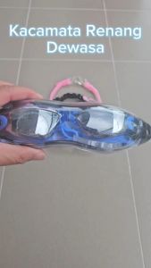 KickGo Kacamata Renang Plus Penutup Telinga Dewasa Remaja Swimming Goggles UV Protection Anti Kabut Fog