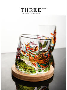 THREE LIFE | Creative Rotating Liquor Glass with Base