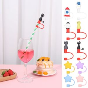 GOODOO ใช้ซ้ำได้ ซิลิโคน เครื่องมือครัว กันฝุ่น อุปกรณ์เสริมถ้วย หมวกกันฝุ่น Drinking เคล็ดลับปก ปลั๊กฟาง ปลั๊กป้องกันน้ำกระเซ็น