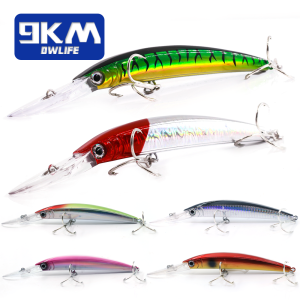Mồi Câu Cá Giả Minnow 17cm 27g Mồi Câu Lặn Sâu Mồi Cứng Chìm Nhanh Dùng Cho Nước Mặn Nước Ngọt Cá Hồi Cá Da Trơn Cá Mú Cá Xanh Câu Biển Câu Sông