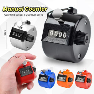 Digeo Mini Digital Hand Tally Counter 4 Digit Number Colorful Counting Manual Mechanical Handheld