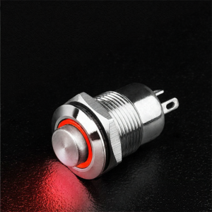 LANBOO | Self-locking Reset Lighted Waterproof Mini Metal Push Button Switch