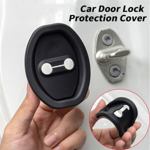4Pcs Proton Silicone Car Door Lock Protection Cover Door Lock Shock Absorber Silent Accessories for Proton X50 Saga Persona X70 Iriz Exora X90 S70 Wira Waja Ertiga Preve Satria