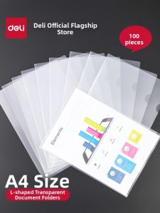deli | Transparent File Folder Single Page A4 Document Organizer