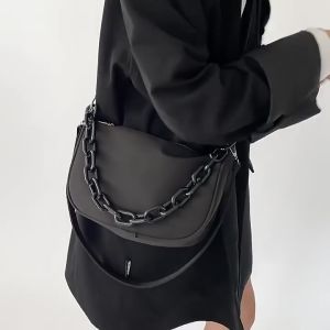 Mismi Valen Bag Tas Selempang Wanita Fancy Premium Black Sling Bag Perempuan Korea Stylish - 38V