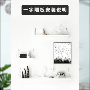 Modern and Simple Wall-Mounted Shelf Partition